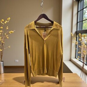 M.M. LAFLEUR New York Leo 1.0 Pullover Silk Jersey Honeycomb Sz XXL NWT‎